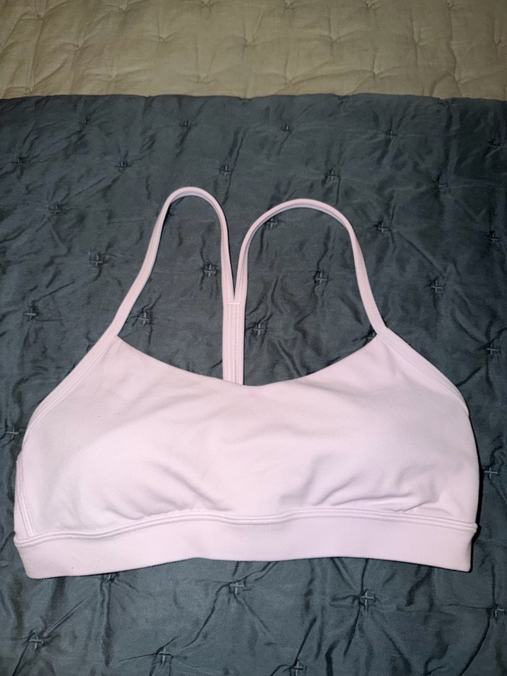 Light Pink Lululemon Flow Y Bra Nulu: Light support A-B Cup